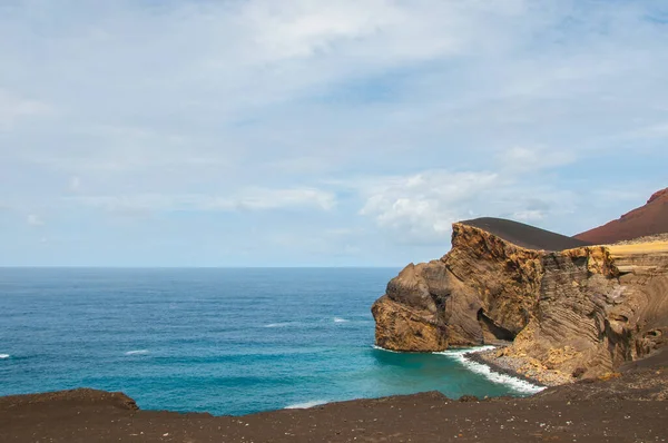 Capelinhos Vulkan Föddes Till Havs Församlingen Capelinhos Faial Azorerna Och — Stockfoto