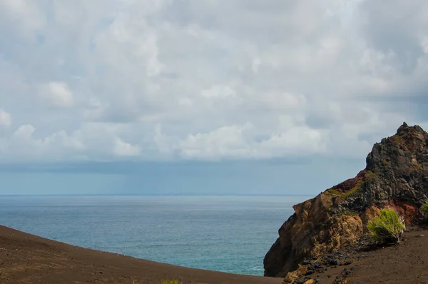Sopka Capelinhos Narodila Moři Farnosti Capelinhos Faial Islandu Azorách Její — Stock fotografie