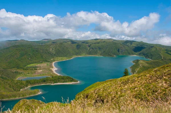 Stock image Lagoa do Fogo is located in So Miguel Island, Azores. It is classified as a nature reserve and is the most beautiful lagoon of the Azores