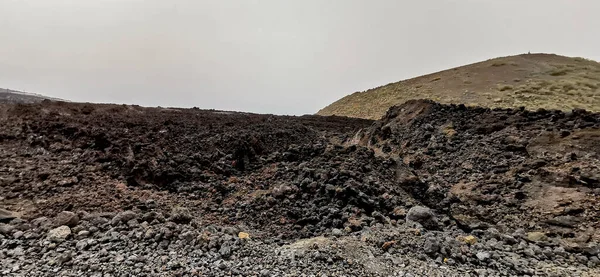拉帕尔马岛上Cumbre Vieja火山的凝固火山熔岩流 — 图库照片