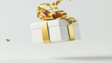 Noel konseptinde arka planda izole edilmiş hediye kutuları