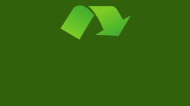 Geri dönüşüm sembollü animasyon