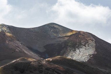 Kanarya Adaları 'ndaki La Palma adasındaki volkanik manzara