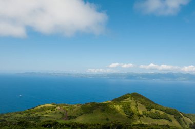 Pico Adası 'ndaki manzara, Azores, Portekiz