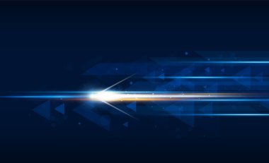 Soyut hız teknoloji arka planı Hitech iletişim yenilik arka planı, vektör tasarımı