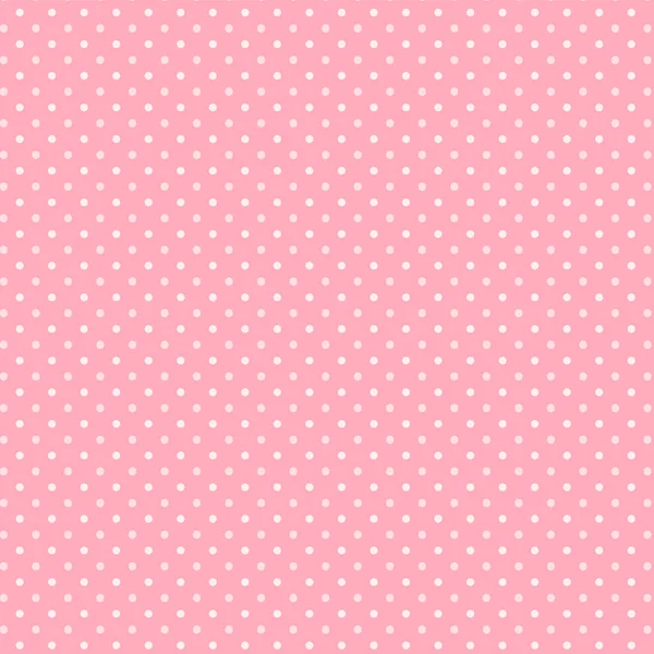 White Pink Polka Dot Vector background.