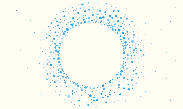 Blue Random Dots背景クリエイティブベクトルデザインテンプレート — ストックベクタ
