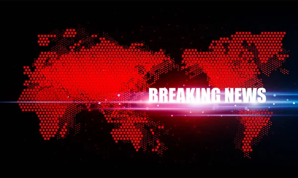Abstract Breaking News Light Out Technology Background Hitech Communication Concept — Vettoriale Stock