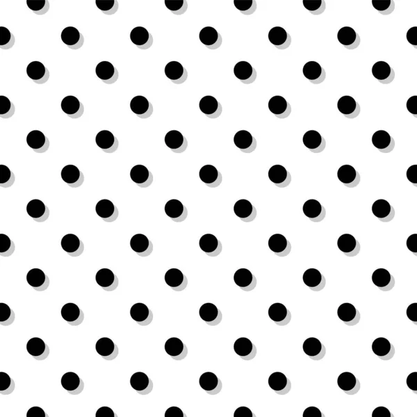 Small Polka Dot Seamless Pattern Background Retro Vintage Vector Design — Stock Vector