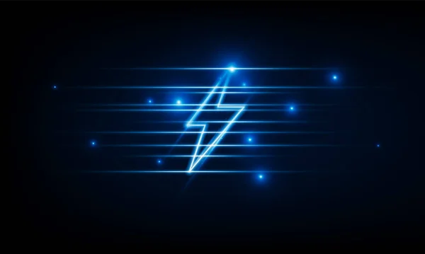 要旨速度 Lightningボルトアウト技術の背景ハイテク通信概念革新の背景 ベクトル設計 — ストックベクタ