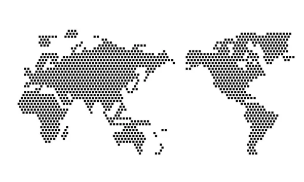 Abstraktní Skenování Pozadí Globální Technologie Mapa Světa Digitální Inovační Koncept — Stockový vektor