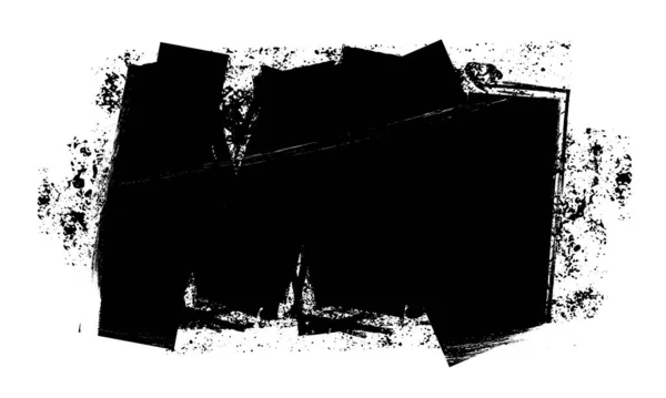 Textur Grunge Rauen Schmutzigen Hintergrund Abdeckung Mit Gebürsteter Schwarzer Farbe — Stockvektor