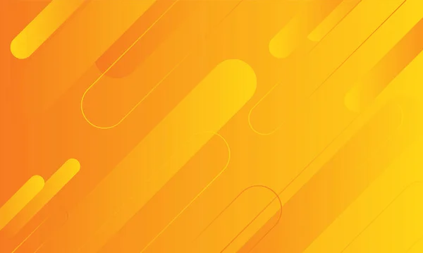 Abstract Orange Geometric Background Dynamic Shapes Composition Vector Design — Vetor de Stock