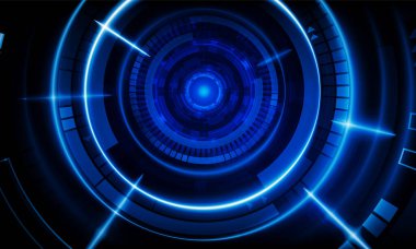 Soyut yapay zeka anahtar kapısı açık başarı arka planı Hitech iletişim yenilik arka planı, vektör tasarımı