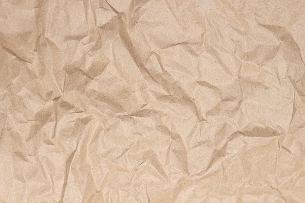 Folha Marrom Crumpled Fundo Textura Papel Caixa — Fotografia de Stock