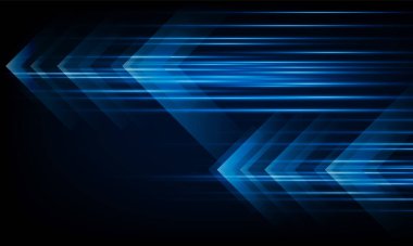 Yüksek hız konsepti Arrow Light teknoloji arka planı Hitech iletişim yenilik arka planı, vektör tasarımı