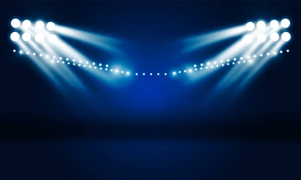 Parlak Stadyum Işıkları Vektör Tasarımı — Stok Vektör