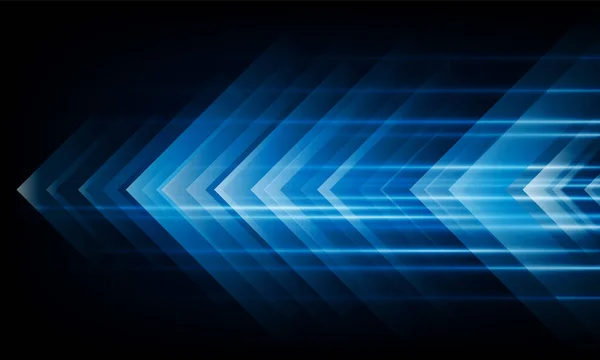 高速コンセプト矢印ライトアウト技術の背景ハイテクコミュニケーションの概念の革新の背景 ベクトルデザイン — ストックベクタ