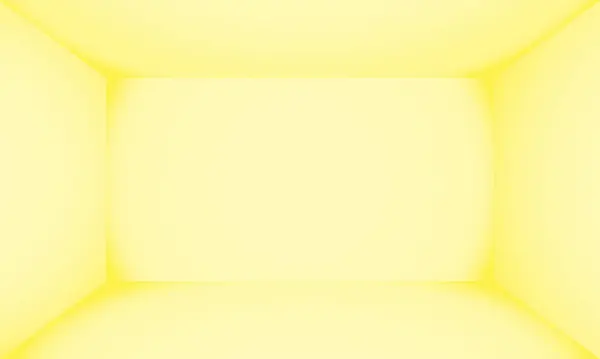 Espaço Interior Caixa Sala Laranja Amarela Vazia Projeto Vetorial — Vetor de Stock