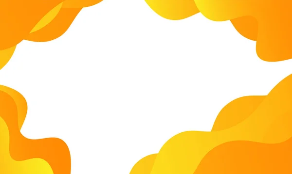 Абстрактный Жидкостный Фон Оранжевый Цвет Белом Фоне — стоковый вектор