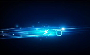 Yük istasyonu Light vektör tasarımında soyut elektrikli araba şarj ediliyor