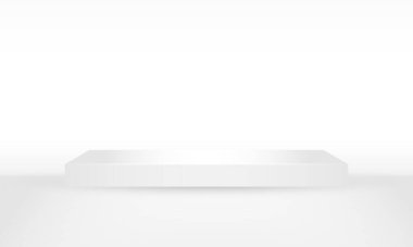 soyut beyaz siyah gradyan arka plan silindir kaide podyumu yarı kare arkaplan pastel. Geometrik platformu oluşturan soyut vektör. Ürün sunumu. En küçük sahne.