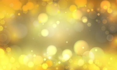 Altın rengi arka plan vektör sihirli tatil için bokeh ışığı Mutlu yeni yıl poster tasarımı