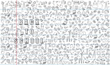 Boş beyaz çalışma tablosu alıştırma kitabı ve okul vektör tasarımı.