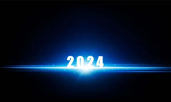Soyut Açık Key Door Işığı 2024 Şehir Işletmesi Başarılı Arka — Stok Vektör