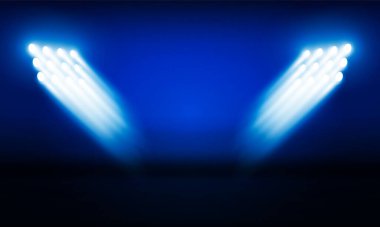 Parlak stadyum ışık vektör tasarımı.