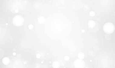 Düğün vektörü sihirli tatil poster tasarımı için beyaz bokeh ışık efekti ile soyut bulanık arkaplan.