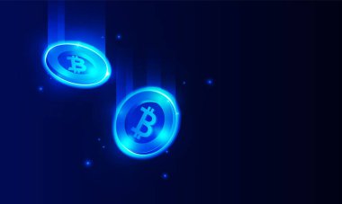 Yükselen ok grafiği bitcoin kripto para birimi teknolojisi ve mavi renk arka plan yenilik arka planı, vektör tasarımı üzerine dünya haritası ile finans şeması