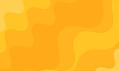 Vektör tasarımlı ve gradyan teknoloji arka planına sahip soyut sıvı şekilli sarı şablon pankartı