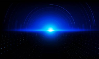 Soyut Kapı Arkaplan Işığı Hitech iletişim konsepti yenilik arka plan vektör tasarımı.