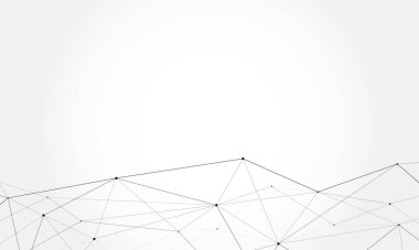 Soyut vektör üçgeni deseni. Gri ve beyaz çokgen ağ arka planı. İş dünyası, pazarlama proje şablonu konsepti, web vektör tasarımı için bağlantı bilgileri