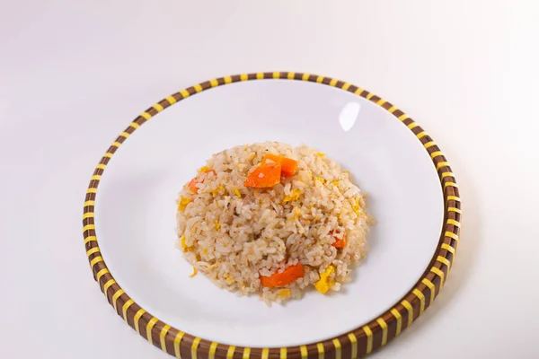 Anchovy Fried Rice Dinner Menu Ramadan Spicy Anchovy Fried Rice — Stock Photo, Image