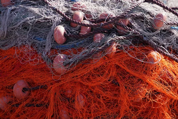 Fischer Fischen Netzdetails Aus Nächster Nähe — Stockfoto