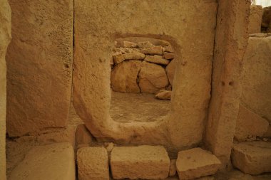 Malta megalitik tarih öncesi tapınak arkeolojik alanı