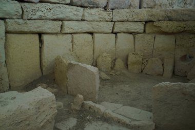 Malta megalitik tarih öncesi tapınak arkeolojik alanı