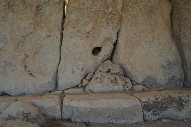 Malta megalitik tarih öncesi tapınak arkeolojik alanı