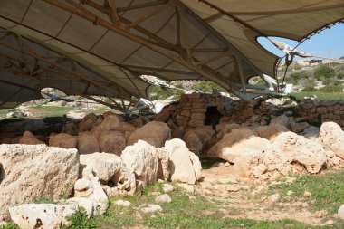 Malta megalitik tarih öncesi tapınak arkeolojik alanı