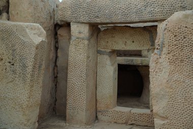 Malta megalitik tarih öncesi tapınak arkeolojik alanı