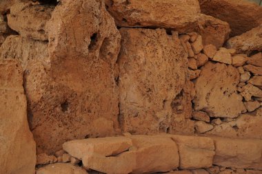 Malta megalitik tarih öncesi tapınak arkeolojik alanı