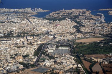 Malta hava manzarası uçak manzarası