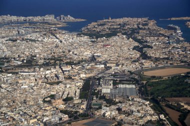 Malta hava manzarası uçak manzarası