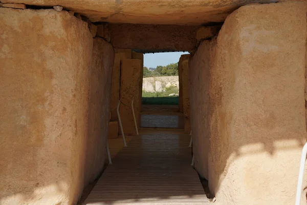 Malta Megalitické Prehistorické Chrám Archeologické Naleziště — Stock fotografie