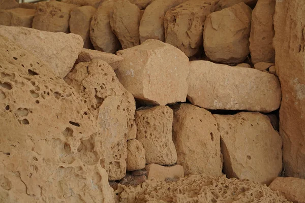 Malta Megalityczne Prehistoryczne Świątynia Archeologiczne Stanowisko — Zdjęcie stockowe
