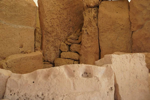 Malta Megalítico Prehistórico Templo Sitio Arqueológico —  Fotos de Stock