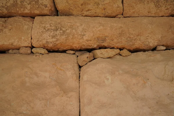 Malta Megalitic Προϊστορικός Ναός Αρχαιολογικός Χώρος — Φωτογραφία Αρχείου