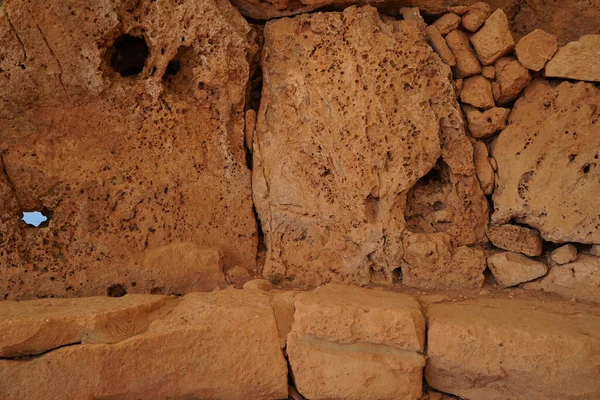 Malta Megalitik Tarih Öncesi Tapınak Arkeolojik Alanı — Stok fotoğraf